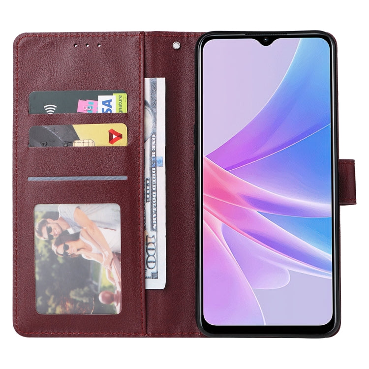 For OPPO A58 / A78 3 Card Slots Multifunctional Leather Phone Case