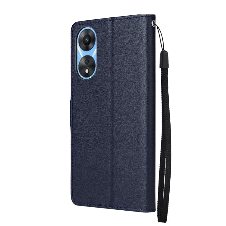 For OPPO A58 / A78 3 Card Slots Multifunctional Leather Phone Case