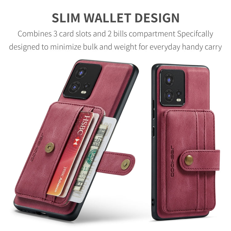 For Motorola Moto S30 Pro JEEHOOD RFID Blocking Anti-Theft Magnetic PU Phone Case