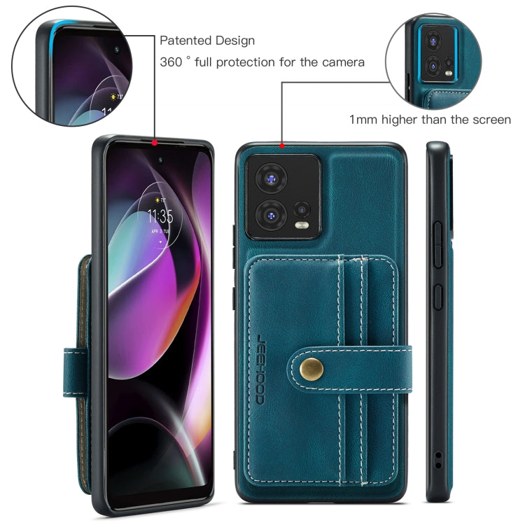 For Motorola Moto S30 Pro JEEHOOD RFID Blocking Anti-Theft Magnetic PU Phone Case