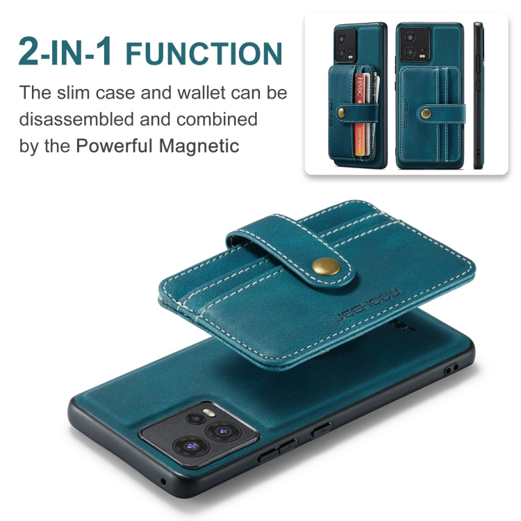 For Motorola Moto S30 Pro JEEHOOD RFID Blocking Anti-Theft Magnetic PU Phone Case