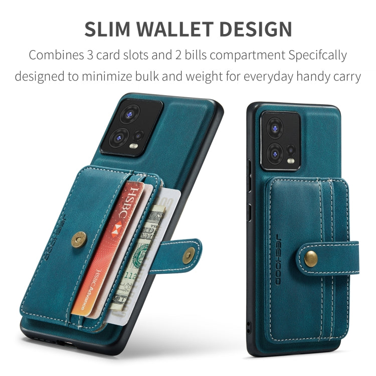 For Motorola Moto S30 Pro JEEHOOD RFID Blocking Anti-Theft Magnetic PU Phone Case