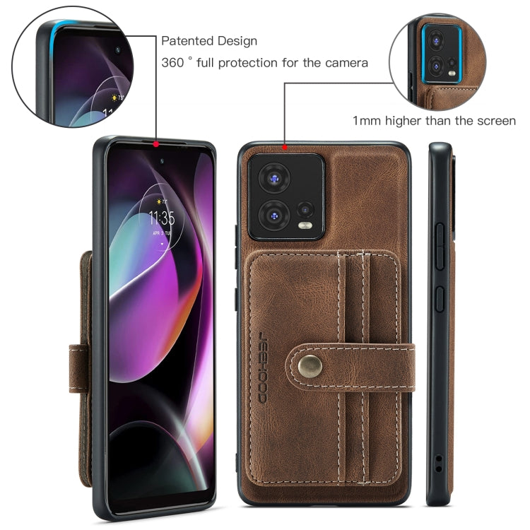For Motorola Moto S30 Pro JEEHOOD RFID Blocking Anti-Theft Magnetic PU Phone Case