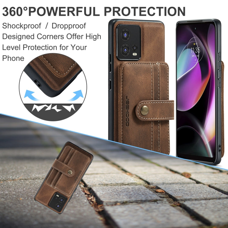 For Motorola Moto S30 Pro JEEHOOD RFID Blocking Anti-Theft Magnetic PU Phone Case