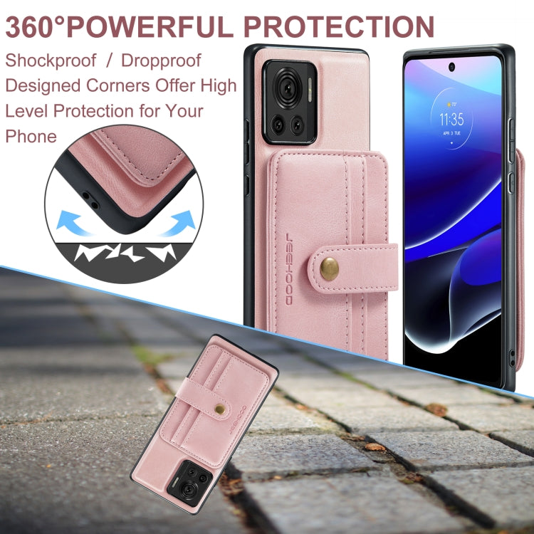 For Motorola Moto X30 Pro JEEHOOD RFID Blocking Anti-Theft Magnetic PU Phone Case