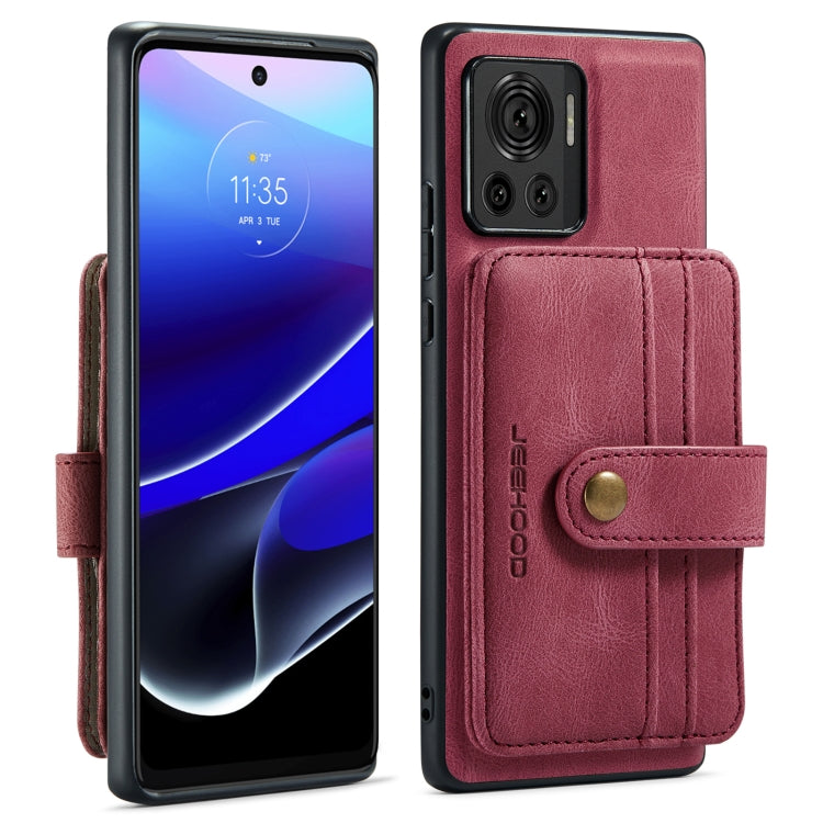 For Motorola Moto X30 Pro JEEHOOD RFID Blocking Anti-Theft Magnetic PU Phone Case