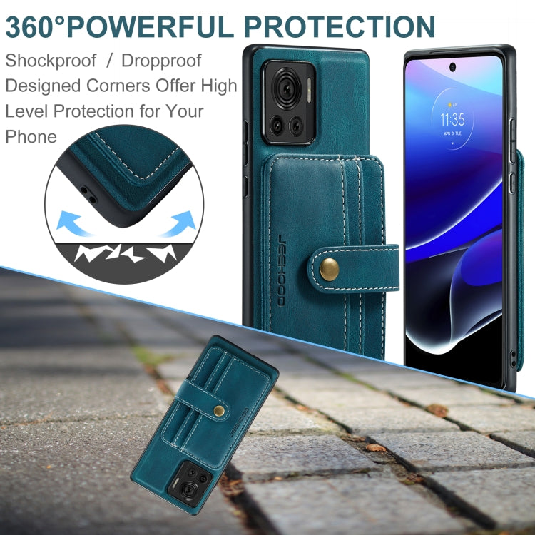 For Motorola Moto X30 Pro JEEHOOD RFID Blocking Anti-Theft Magnetic PU Phone Case