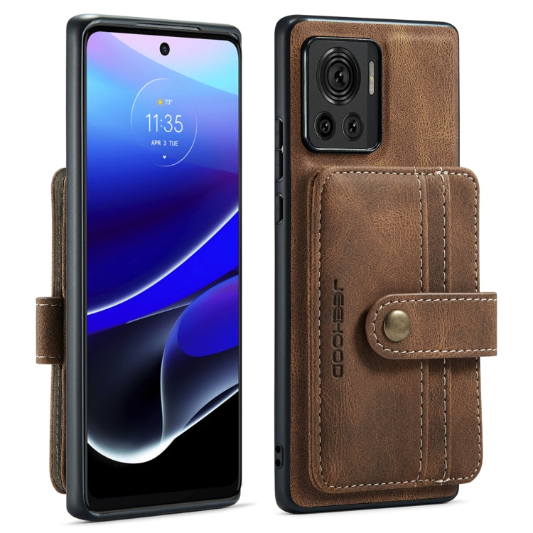 For Motorola Moto X30 Pro JEEHOOD RFID Blocking Anti-Theft Magnetic PU Phone Case