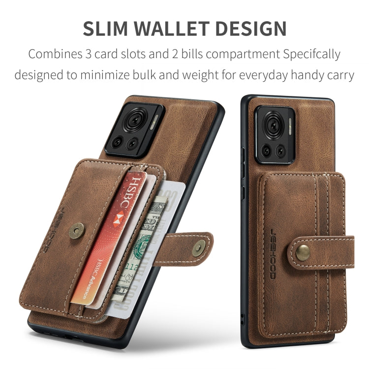 For Motorola Moto X30 Pro JEEHOOD RFID Blocking Anti-Theft Magnetic PU Phone Case