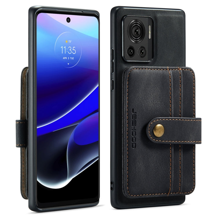 For Motorola Moto X30 Pro JEEHOOD RFID Blocking Anti-Theft Magnetic PU Phone Case