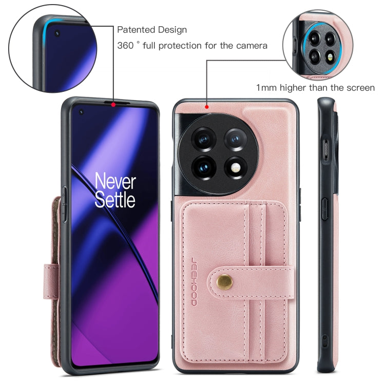 For OnePuls 11 JEEHOOD RFID Blocking Anti-Theft Magnetic PU Phone Case