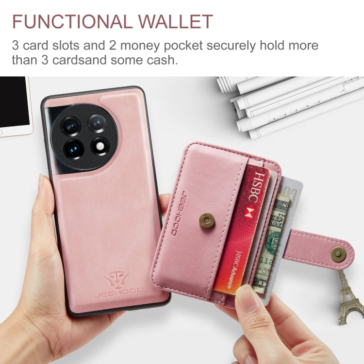 For OnePuls 11 JEEHOOD RFID Blocking Anti-Theft Magnetic PU Phone Case