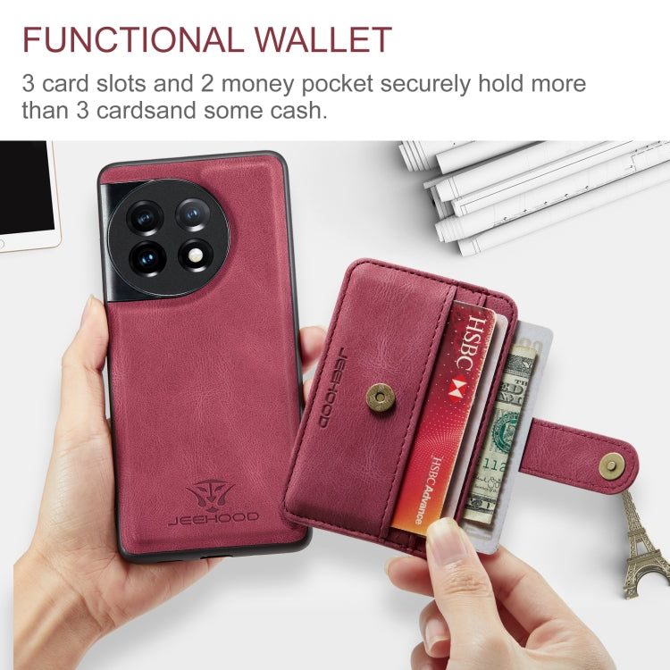 For OnePuls 11 JEEHOOD RFID Blocking Anti-Theft Magnetic PU Phone Case