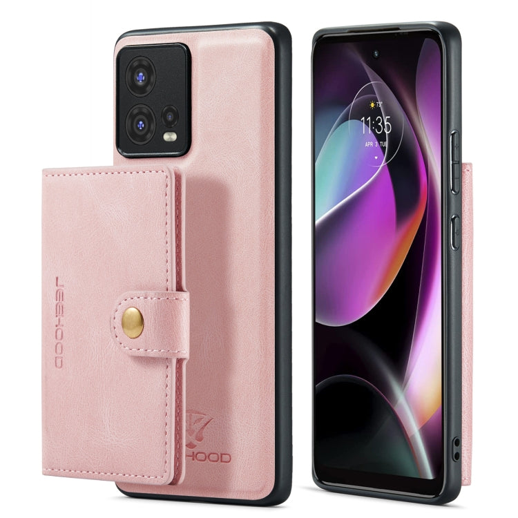 For Motorola Moto S30 Pro JEEHOOD Retro Magnetic Detachable Protective Phone Case with Wallet & Card Slot