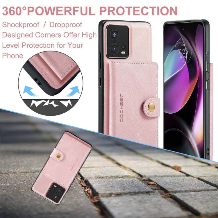 For Motorola Moto S30 Pro JEEHOOD Retro Magnetic Detachable Protective Phone Case with Wallet & Card Slot
