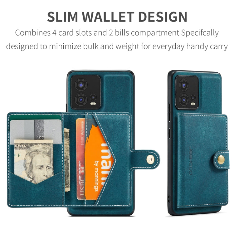 For Motorola Moto S30 Pro JEEHOOD Retro Magnetic Detachable Protective Phone Case with Wallet & Card Slot