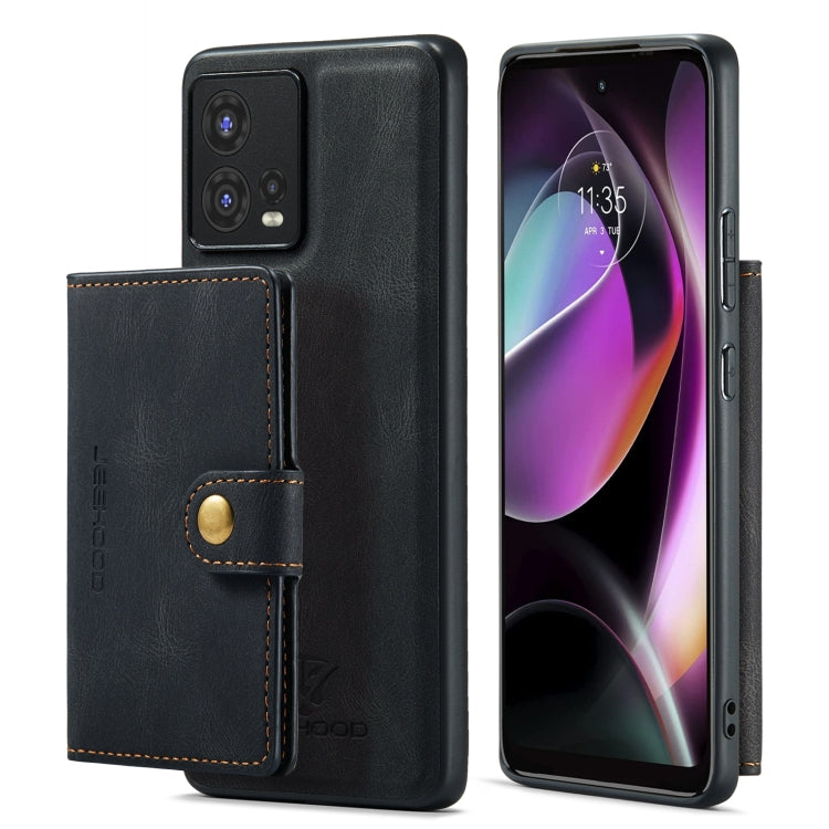 For Motorola Moto S30 Pro JEEHOOD Retro Magnetic Detachable Protective Phone Case with Wallet & Card Slot