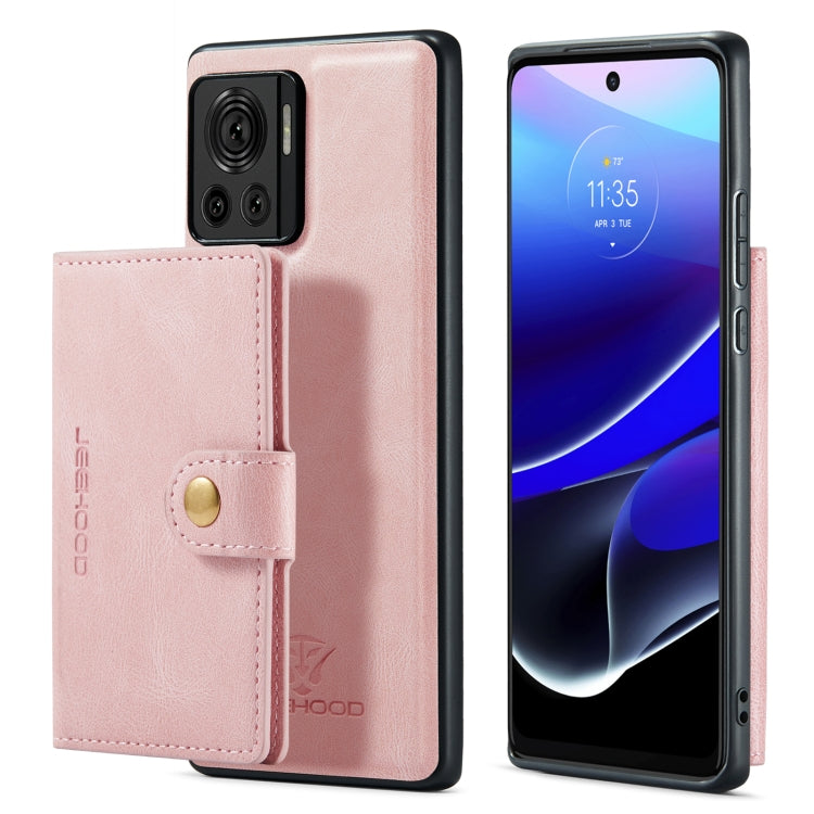 For Motorola Moto X30 Pro JEEHOOD Retro Magnetic Detachable Protective Phone Case with Wallet & Card Slot