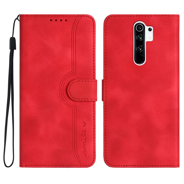 For Xiaomi Redmi 9/9 Prime/Poco M2 Heart Pattern Skin Feel Leather Phone Case