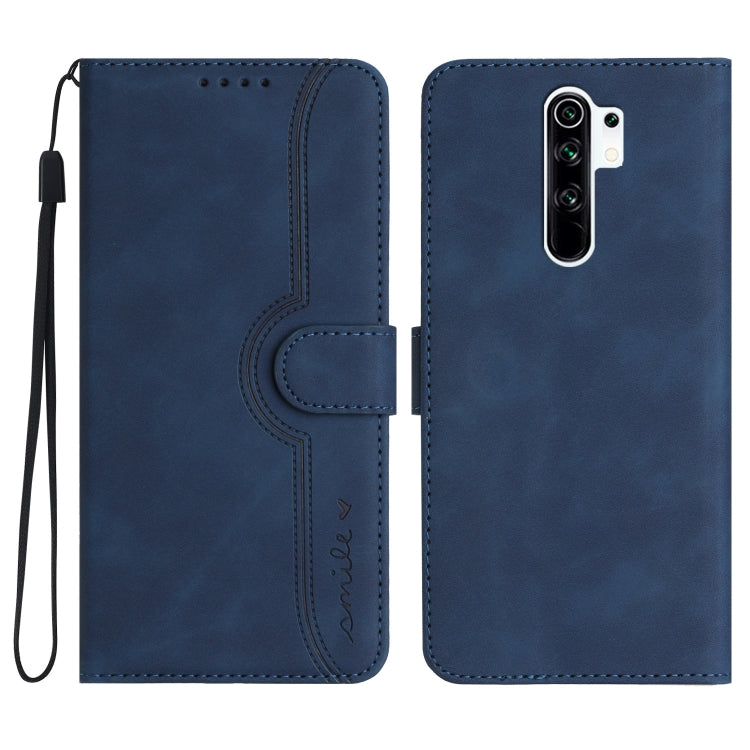 For Xiaomi Redmi 9/9 Prime/Poco M2 Heart Pattern Skin Feel Leather Phone Case