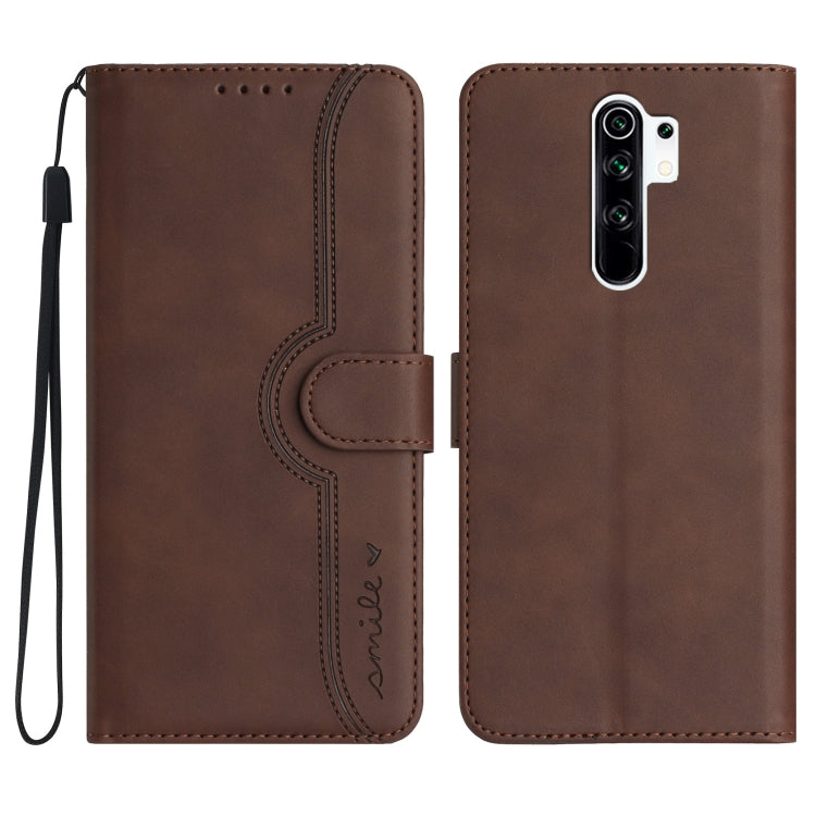For Xiaomi Redmi 9/9 Prime/Poco M2 Heart Pattern Skin Feel Leather Phone Case