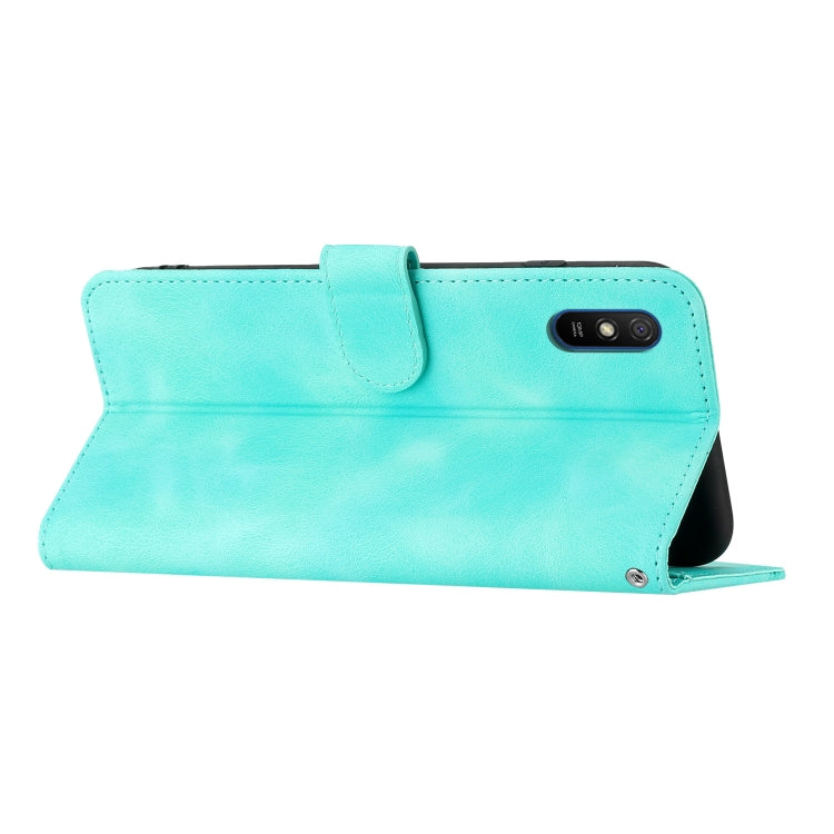 For Xiaomi Redmi 9A/9AT/9i Heart Pattern Skin Feel Leather Phone Case