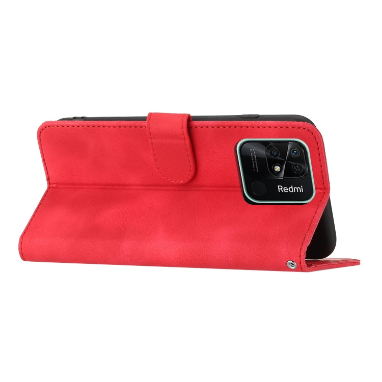 For Xiaomi Redmi 10C 4G Global/10 India/10 Power Heart Pattern Skin Feel Leather Phone Case