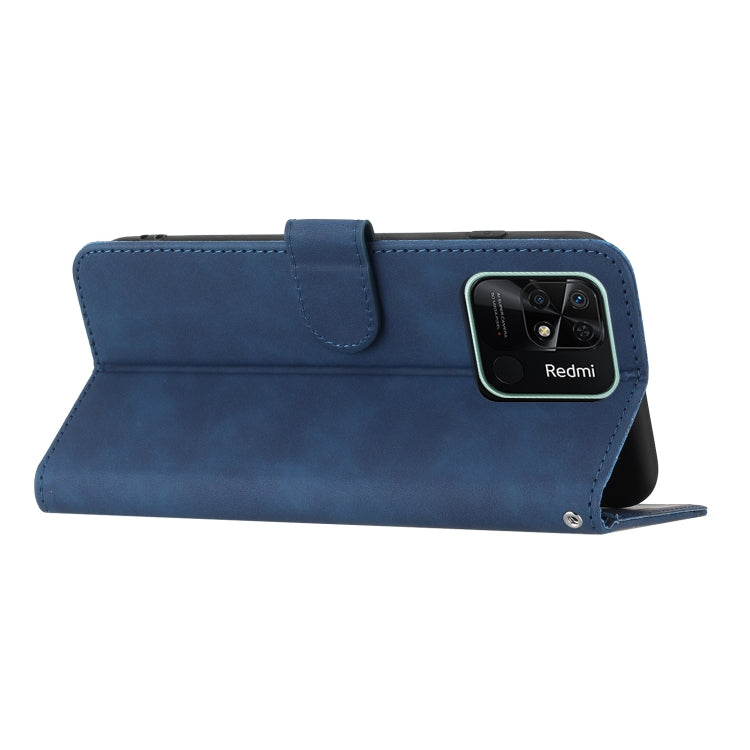 For Xiaomi Redmi 10C 4G Global/10 India/10 Power Heart Pattern Skin Feel Leather Phone Case