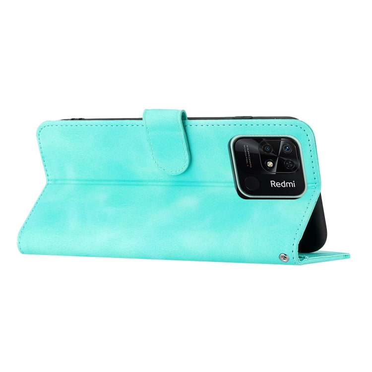 For Xiaomi Redmi 10C 4G Global/10 India/10 Power Heart Pattern Skin Feel Leather Phone Case