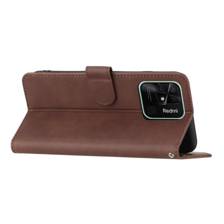 For Xiaomi Redmi 10C 4G Global/10 India/10 Power Heart Pattern Skin Feel Leather Phone Case