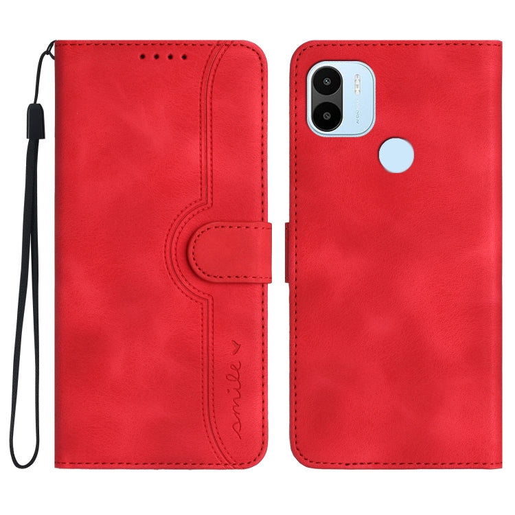 For Xiaomi Redmi A1+ Heart Pattern Skin Feel Leather Phone Case