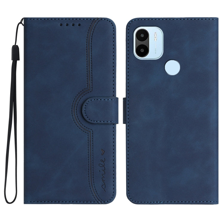 For Xiaomi Redmi A1+ Heart Pattern Skin Feel Leather Phone Case