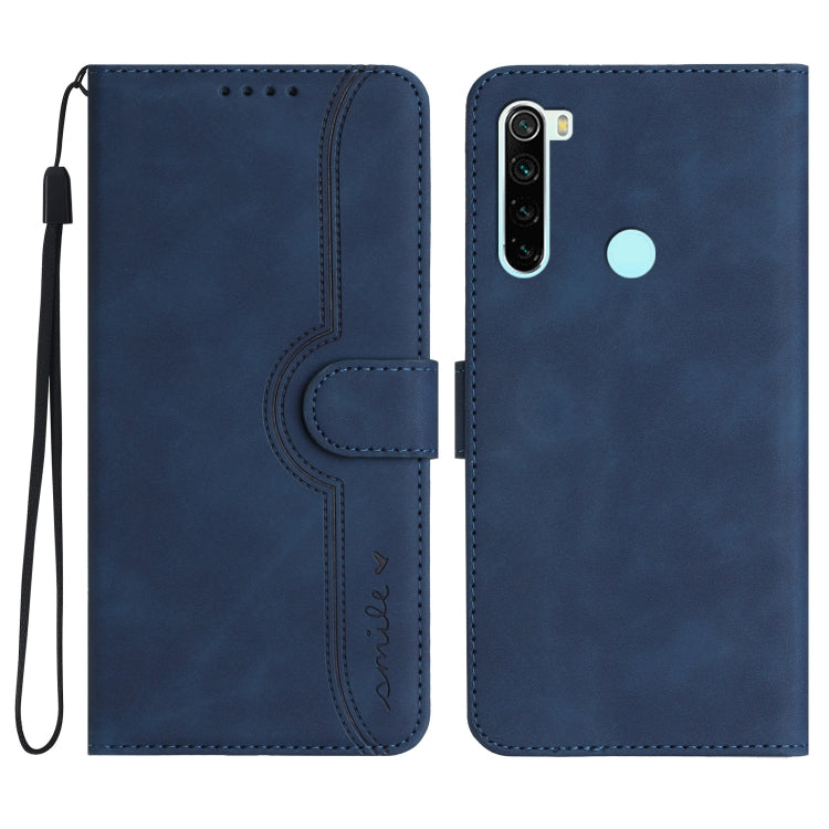 For Xiaomi Redmi Note 8T Heart Pattern Skin Feel Leather Phone Case