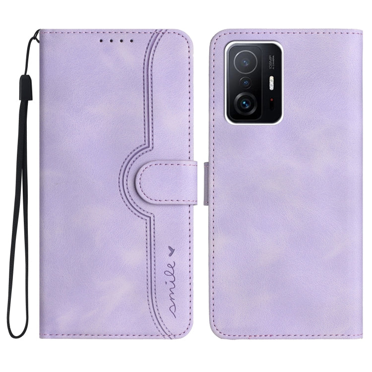 For Xiaomi 11T/11T Pro Heart Pattern Skin Feel Leather Phone Case