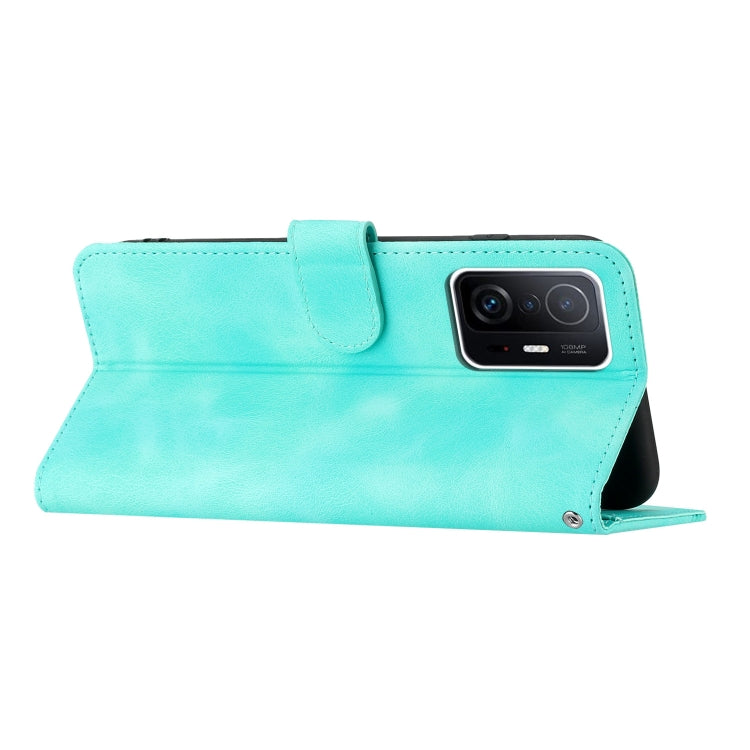 For Xiaomi 11T/11T Pro Heart Pattern Skin Feel Leather Phone Case