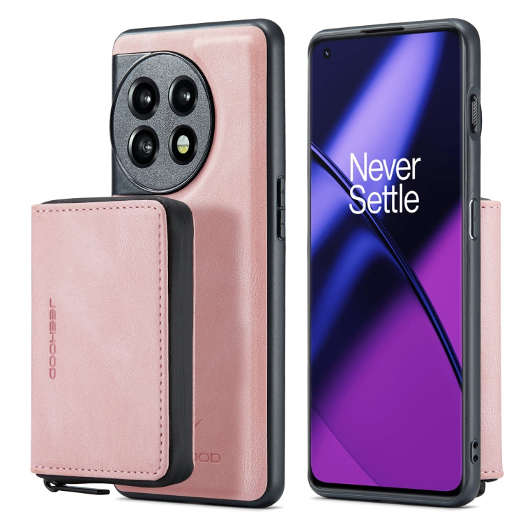 For OnePuls 11 JEEHOOD Magnetic Zipper Horizontal Flip Phone Leather Case