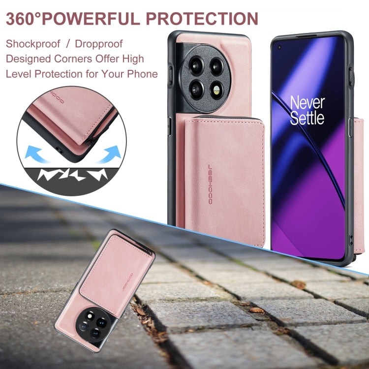 For OnePuls 11 JEEHOOD Magnetic Zipper Horizontal Flip Phone Leather Case