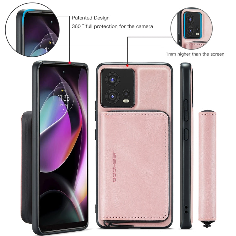 For Motorola Moto S30 Pro JEEHOOD Magnetic Zipper Horizontal Flip Phone Leather Case