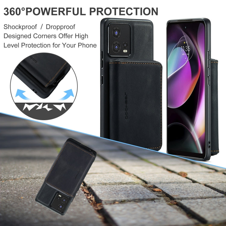 For Motorola Moto S30 Pro JEEHOOD Magnetic Zipper Horizontal Flip Phone Leather Case