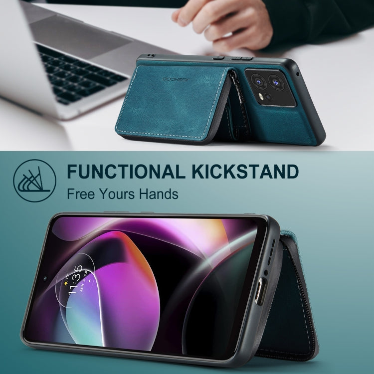 For Motorola Moto S30 Pro JEEHOOD Magnetic Zipper Horizontal Flip Phone Leather Case