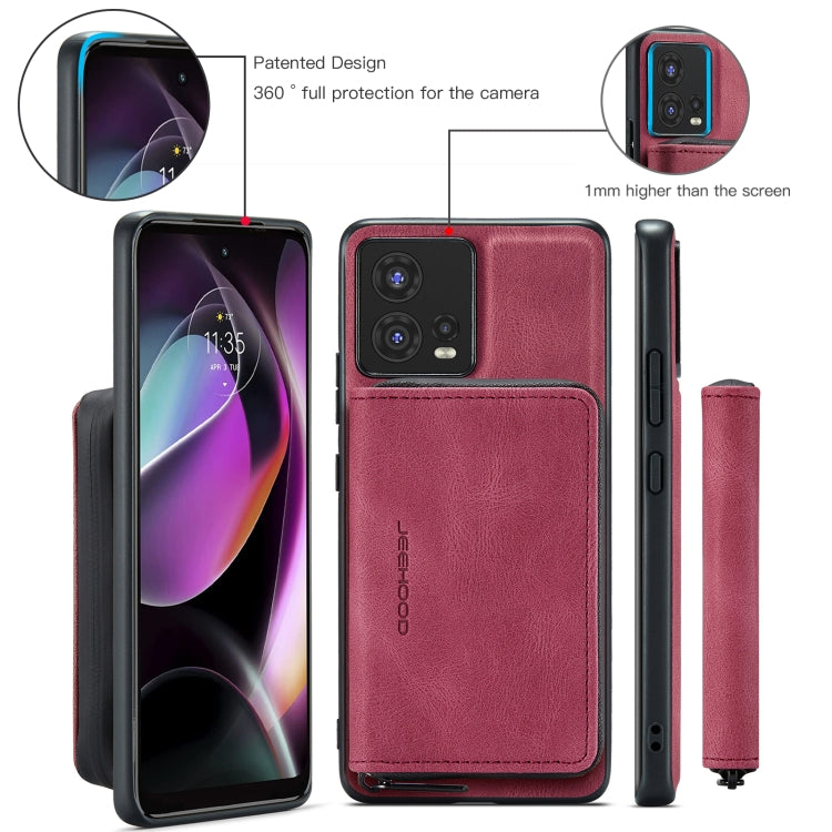 For Motorola Moto S30 Pro JEEHOOD Magnetic Zipper Horizontal Flip Phone Leather Case