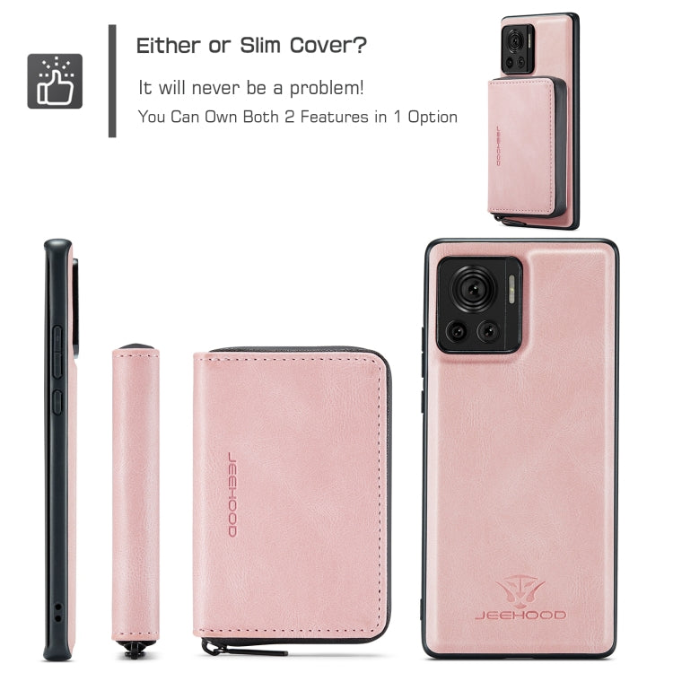 For Motorola Moto X30 Pro JEEHOOD Magnetic Zipper Horizontal Flip Phone Leather Case