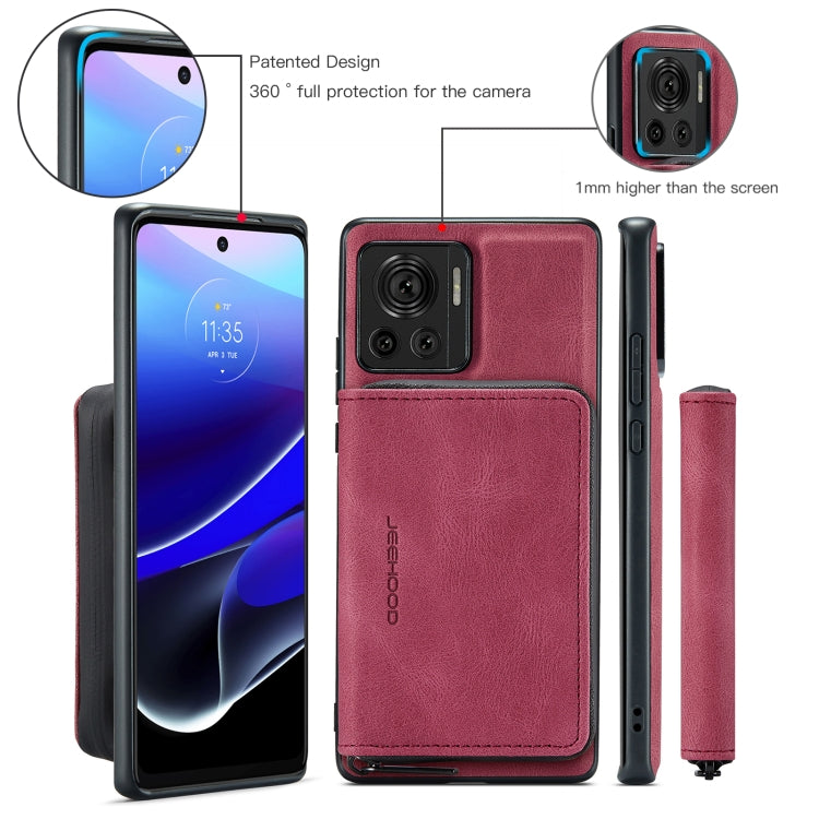 For Motorola Moto X30 Pro JEEHOOD Magnetic Zipper Horizontal Flip Phone Leather Case