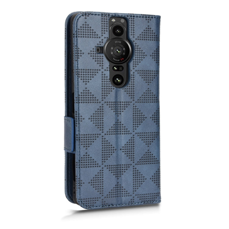 For Sony Xperia Pro-I Symmetrical Triangle Leather Phone Case