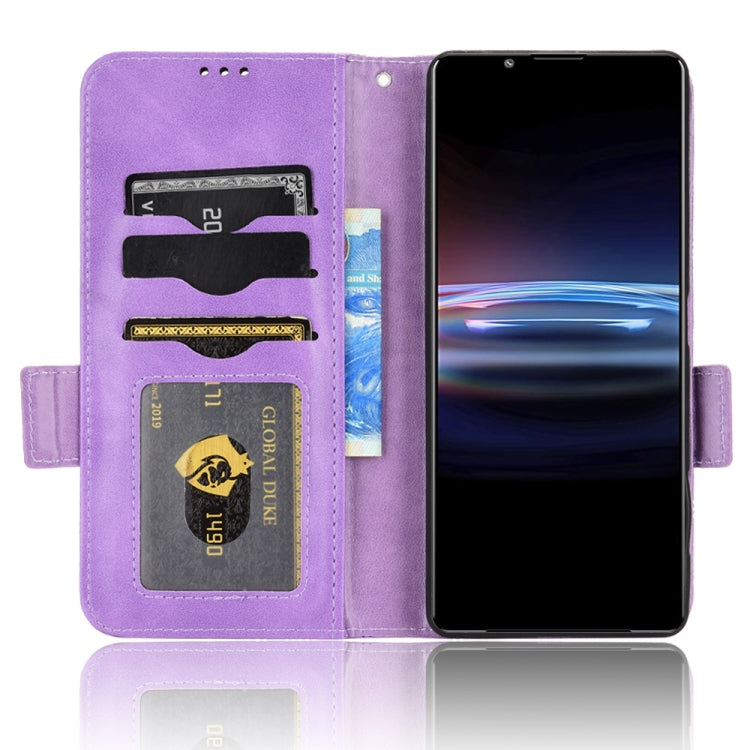 For Sony Xperia Pro-I Symmetrical Triangle Leather Phone Case