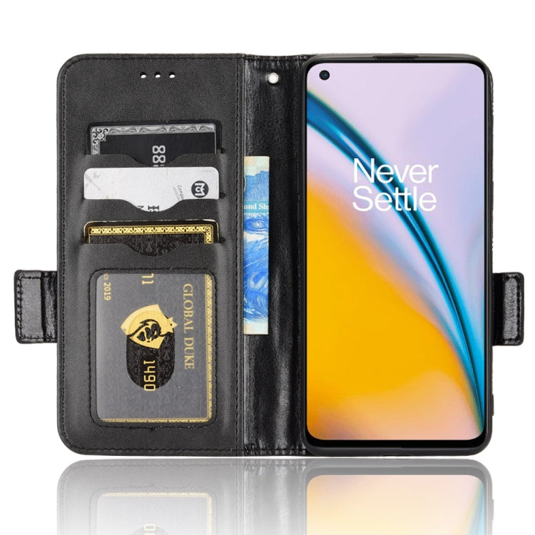 For OnePlus Nord 2 5G Symmetrical Triangle Leather Phone Case