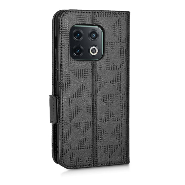 For OnePlus 10 Pro 5G Symmetrical Triangle Leather Phone Case