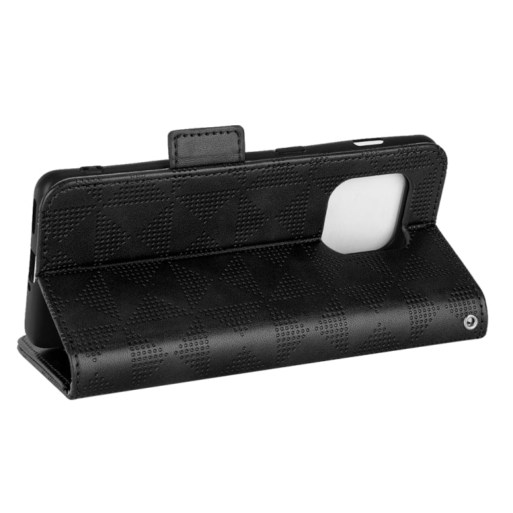 For OnePlus 10 Pro 5G Symmetrical Triangle Leather Phone Case