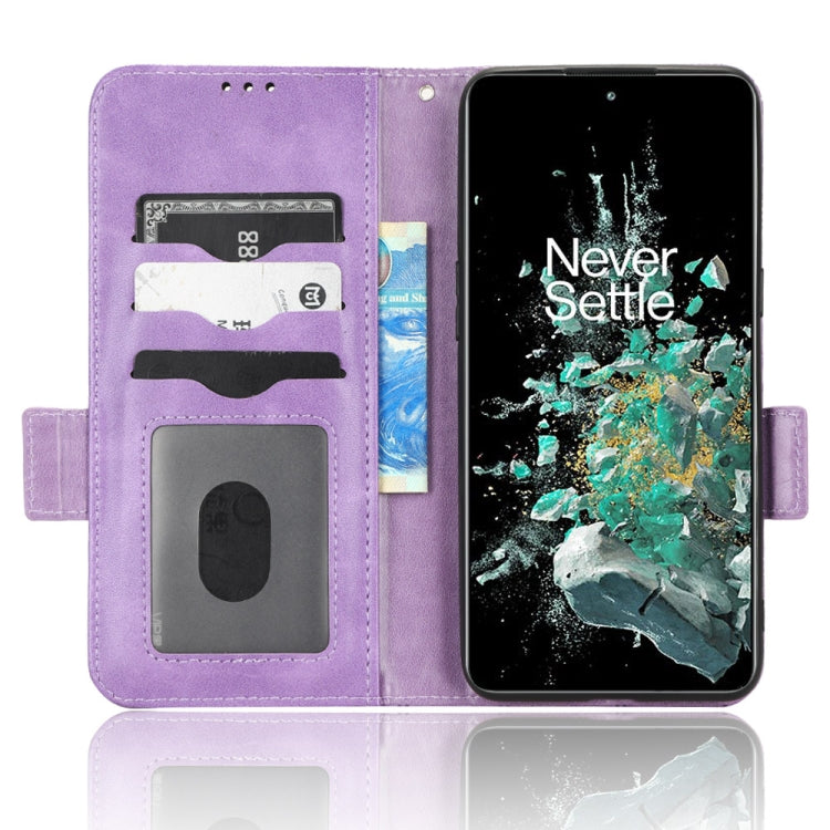 For OnePlus 10T Symmetrical Triangle Leather Phone Case