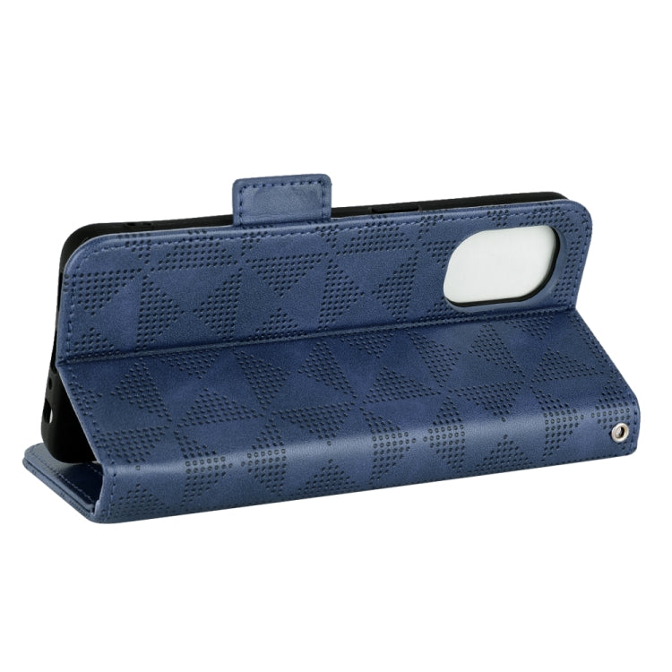 For OnePlus Nord N20 5G Symmetrical Triangle Leather Phone Case